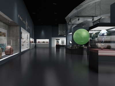 3d现代博物馆模型