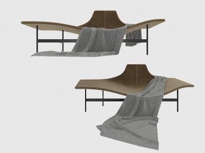 3d现代异形休闲椅躺椅模型