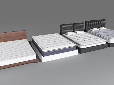 3d现代床垫模型