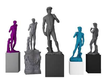现代雕塑石膏雕塑模型3d模型