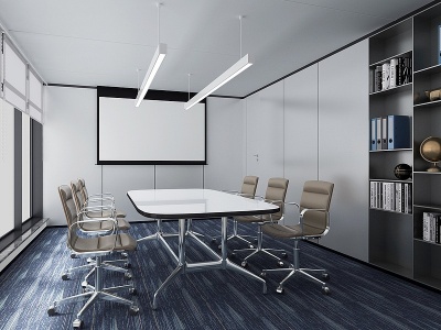 现代小型会议室模型3d模型