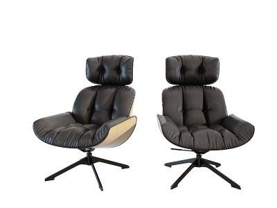 现代皮革老板椅模型3d模型