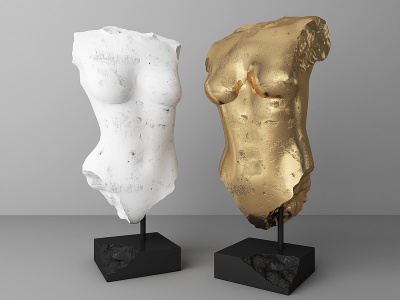 3d现代人物雕塑石膏雕塑模型