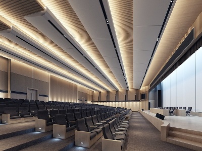 现代大会议室模型3d模型