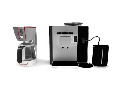 3d现代风格咖啡机模型