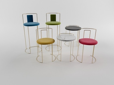 3d现代前卫时尚椅小桌模型
