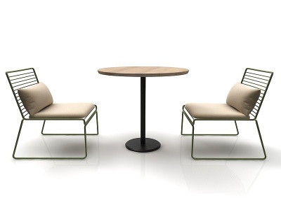 3d现代风格桌椅模型