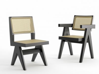 3d现代餐桌椅子模型