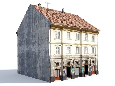 3d欧式建筑楼房模型