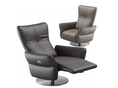 3d现代皮革躺椅模型
