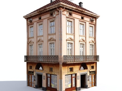 欧式建筑模型3d模型