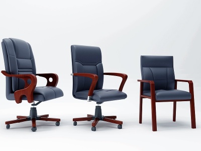 3d现代大班椅办公椅模型