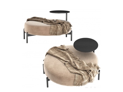 现代茶几凳组合型凳模型3d模型