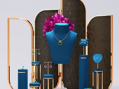 现代珠宝首饰项链模型3d模型