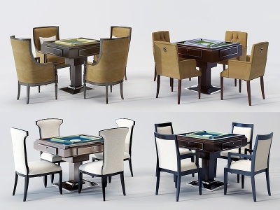 3d欧式麻将桌模型