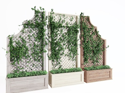 3d现代绿植藤蔓模型