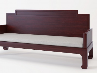 3d中式古典红木实木沙发模型