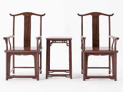 3d中式古典红木椅模型