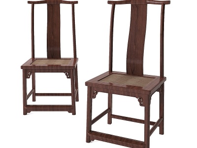 中式古典实木家具椅子模型3d模型
