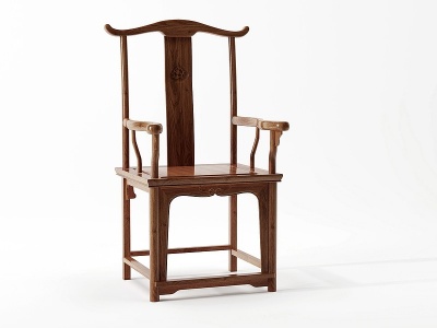 中式古典红木家具官帽椅模型3d模型