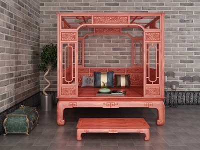 3d中式古典红木家具模型
