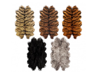 3d现代动物毛皮绒毛地毯模型