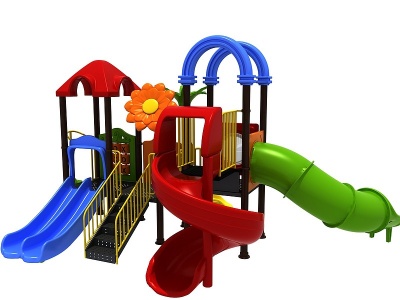 3d儿童滑梯模型