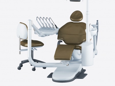 3d现代医用牙科诊疗椅模型