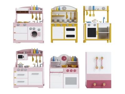 儿童过家家厨房玩具模型3d模型
