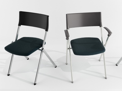 折叠培训椅会议教室椅模型3d模型