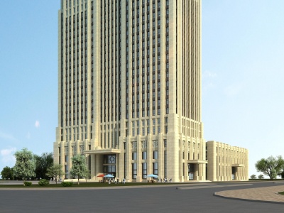 欧式酒店公建综合办公楼3d模型