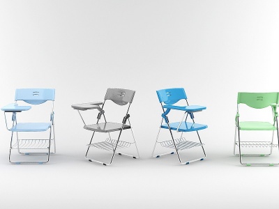3d现代培训教室专用椅模型