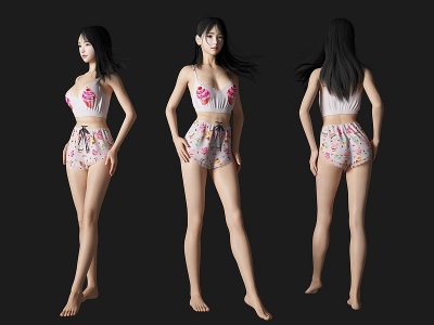 美女人物模型3d模型