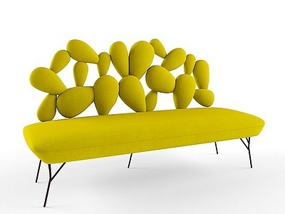 3d异形芒果沙发儿童沙发模型