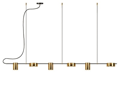 3d现代吊灯组合模型
