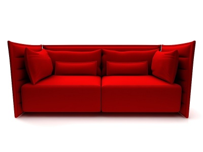 3d现代风格双人沙发模型
