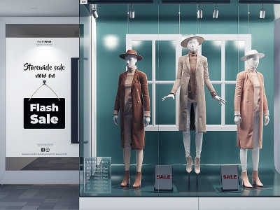 现代女装专卖店模型3d模型