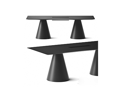 现代餐桌椅模型