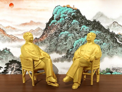 3d毛主席雕塑雕像模型