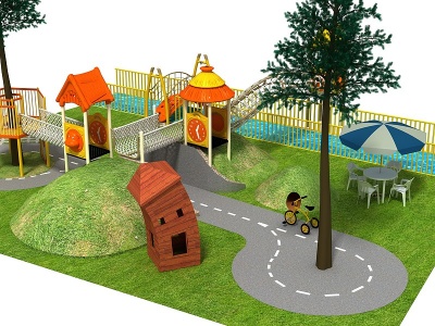 儿童木质拓展玩具3d模型