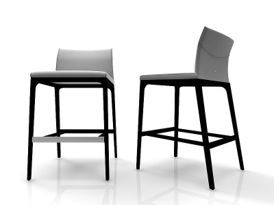 3d现代风格吧椅模型