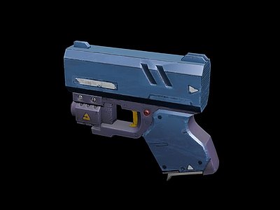 游戏枪3d模型