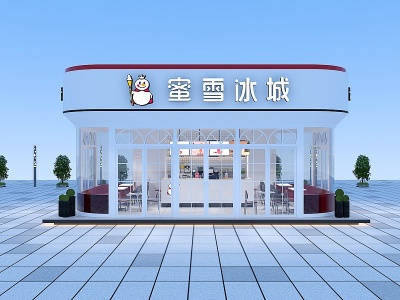 奶茶店模型3d模型