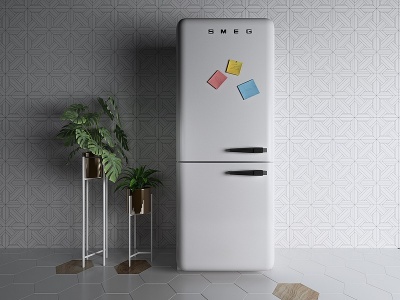 3d北欧冰箱可爱冰箱小冰箱模型