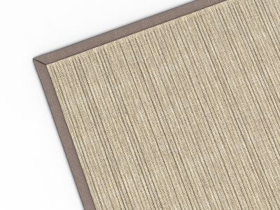 3d现代麻布布艺地毯模型