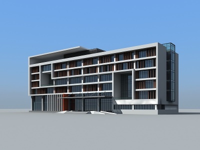 办公宿舍楼模型3d模型