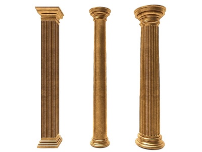 3d现代风格欧式柱子模型
