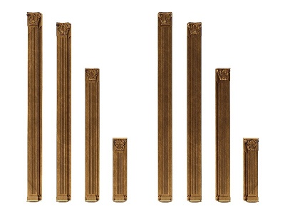 3d现代风格欧式柱子模型