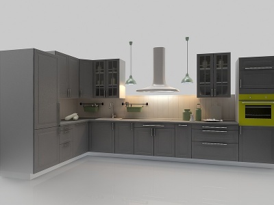 现代风格厨柜模型3d模型