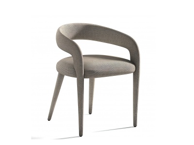 3d现代布艺餐椅模型